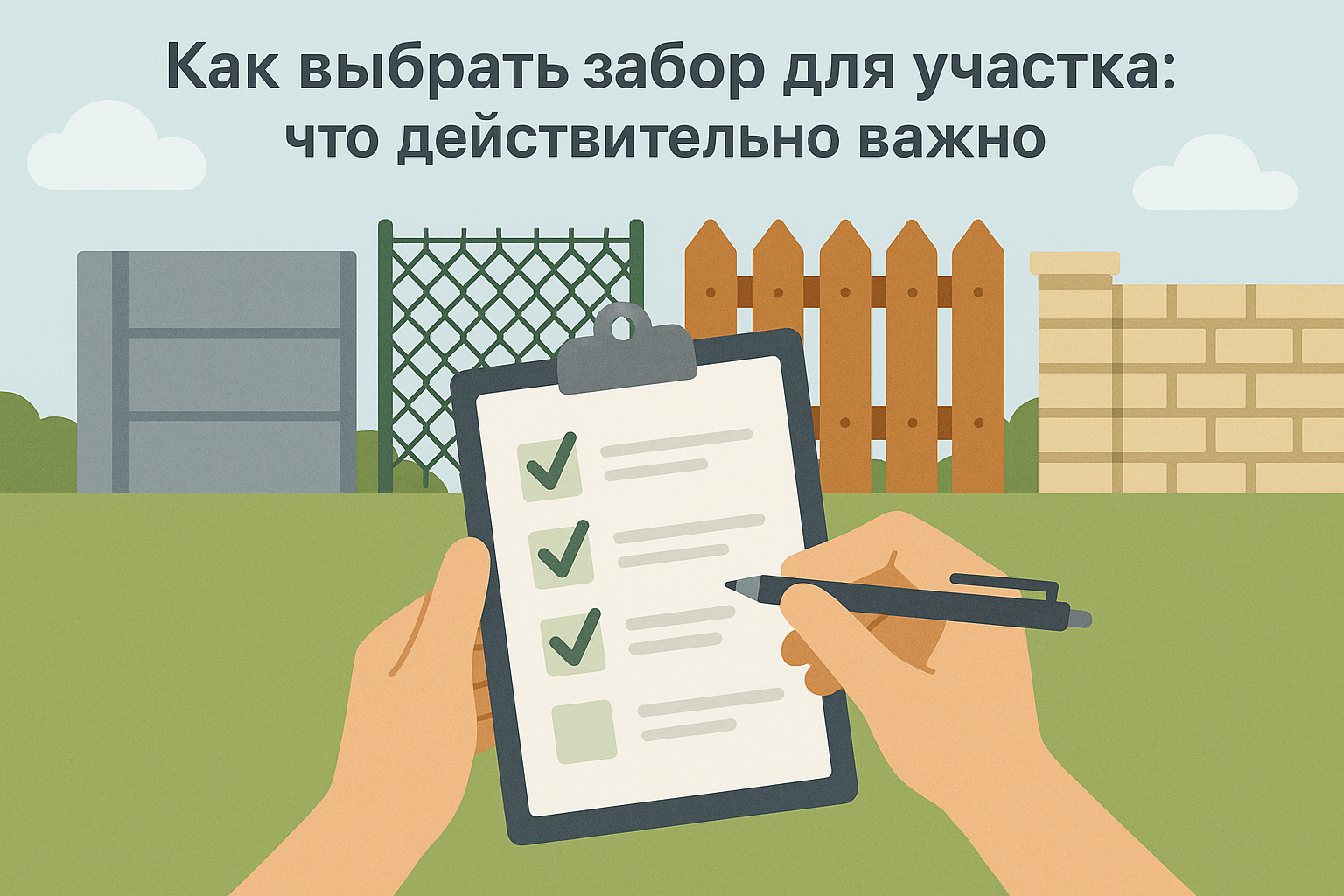 Как выбрать забор для участка