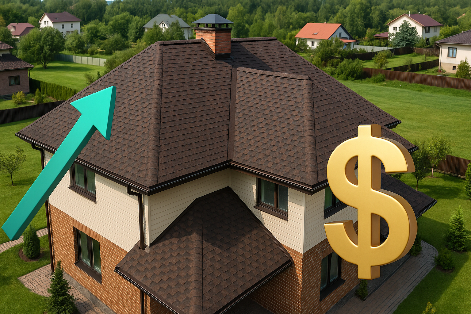 Как кровля влияет на ликвидность и стоимость дома